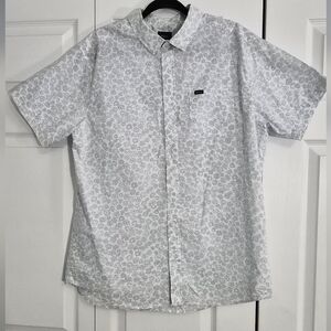 RVCA Men’s Micro Garden Slim Fit Floral Shirt - XL